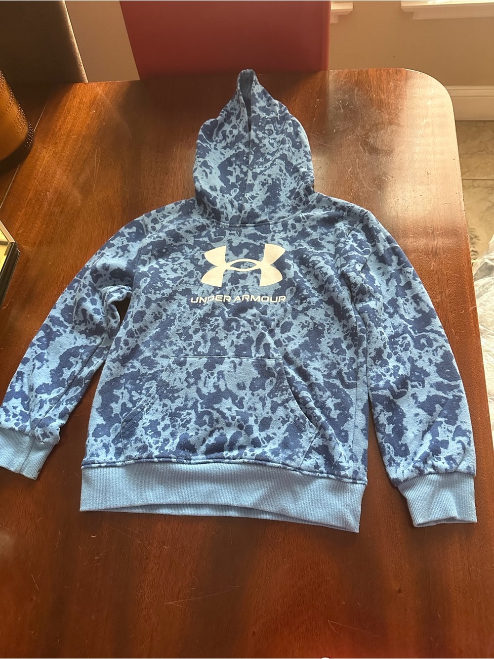 Under Armour Blue Camouflage Crewneck Hoodie